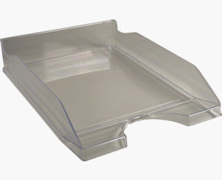Exacompta ECOTRAY – Briefkorb für A4+, hoch, Polystyrol (PS), grau, 345 × 65 × 255 mm