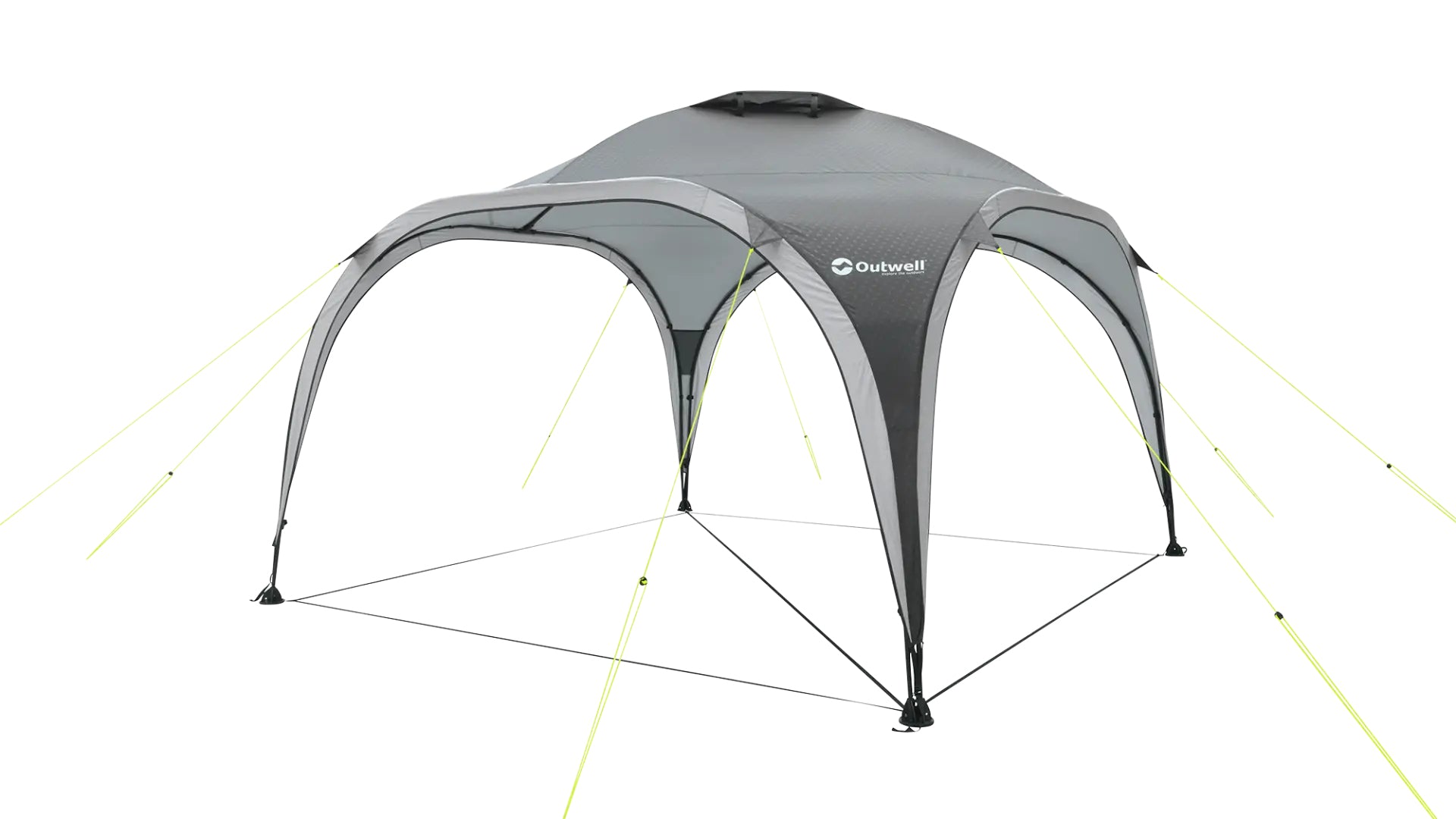 Outwell Pavillon – grau – 350 × 235 cm – Polyester – spritzwassergeschützt, UV-Schutz, flammhemmend