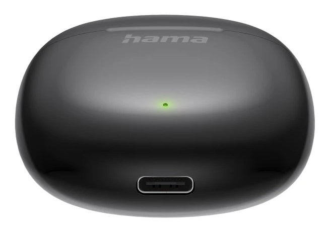 Hama Action One TWS In-Ear – mit Ladecase, BT 5,3, Schwarz