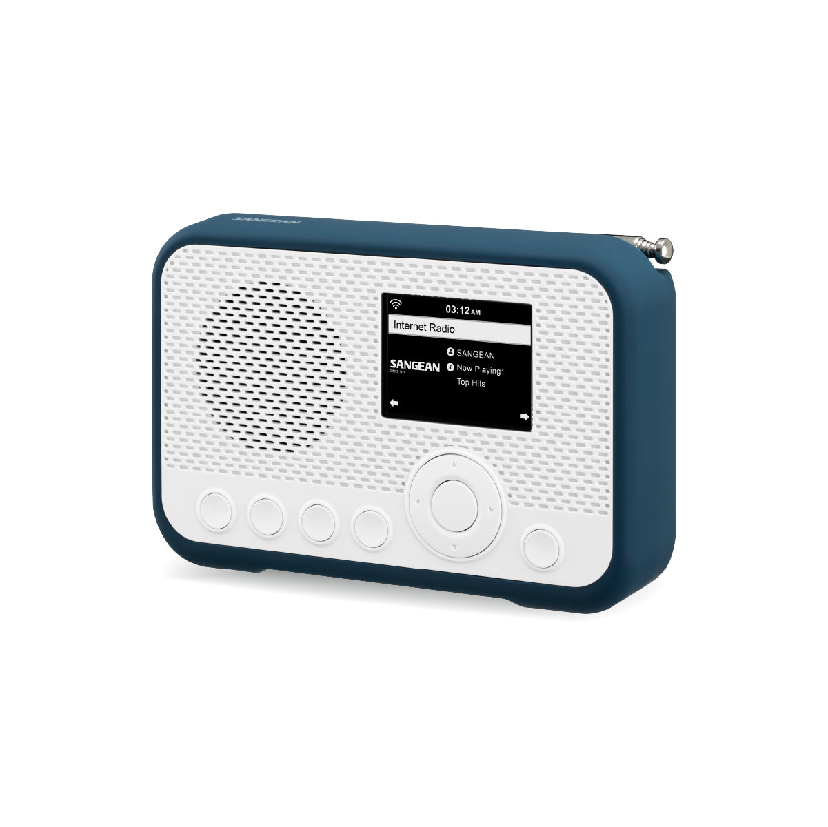 Sangean WFR-39 – Internetradio, DAB+/UKW, WLAN – Blau/Weiss