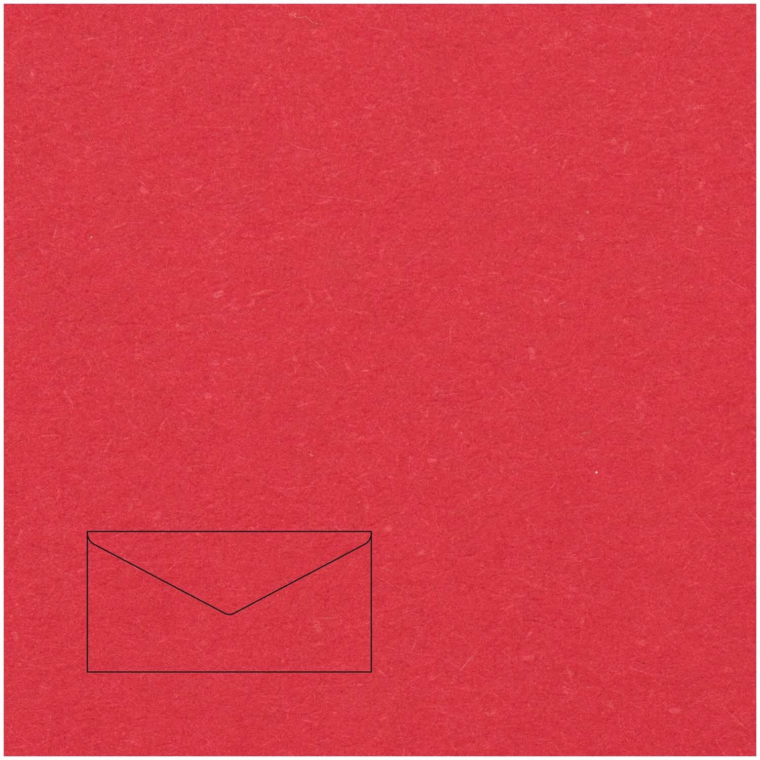Rico Design Couvert C5/6, ohne Fenster, rot, 100 g/m²