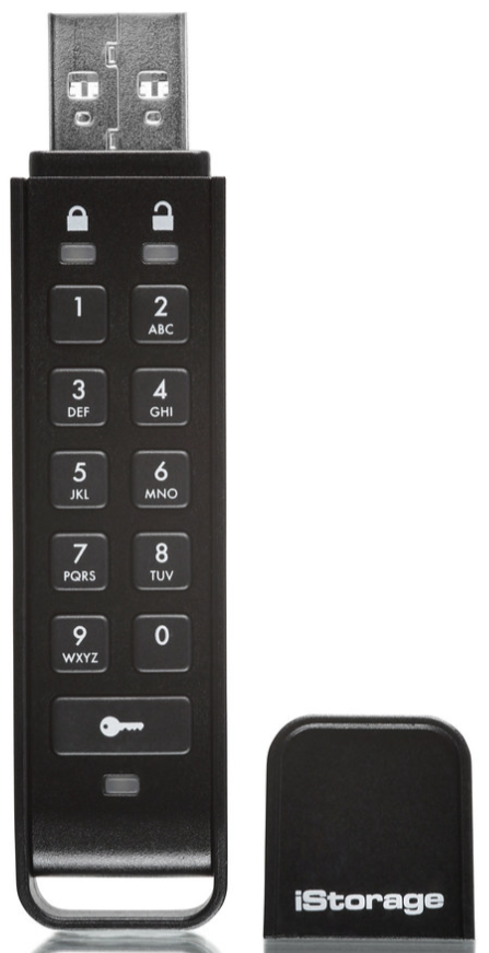 iStorage datAshur Personal2 – 64 GB, USB‑A 3.2 Gen 1, FIPS 197, PIN-Tastatur, für Geräte mit USB/OTG