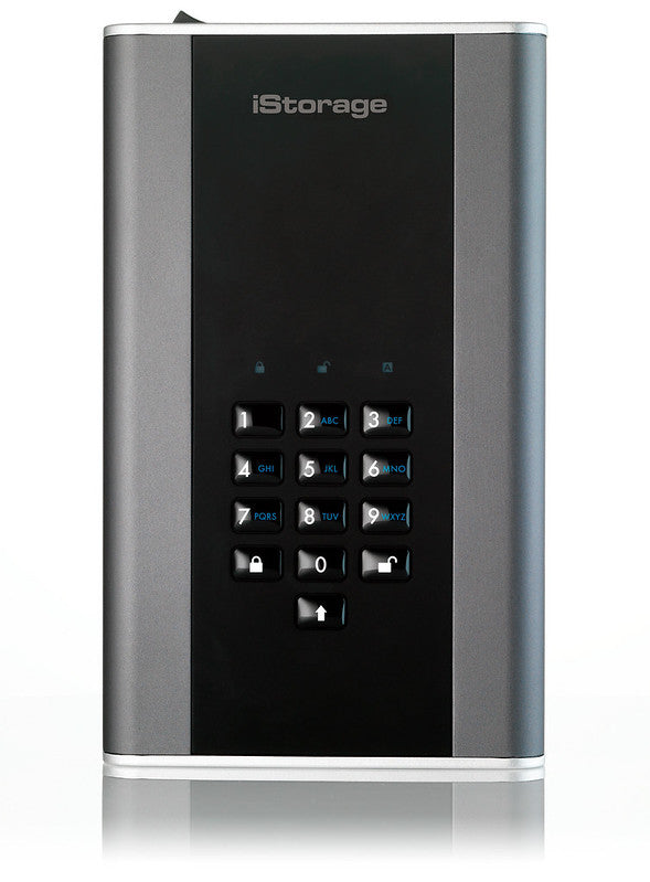 iStorage diskAshur DT2 – 22 TB externes HDD, USB 3.2 Gen 1 (USB Typ A), hardwareverschlüsselt, FIPS 140-2 Level