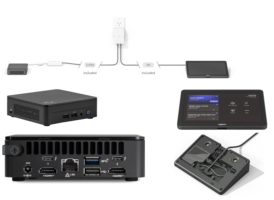 Logitech Base Zoom Rooms+TAP – Konferenzraum-System – für Zoom Rooms