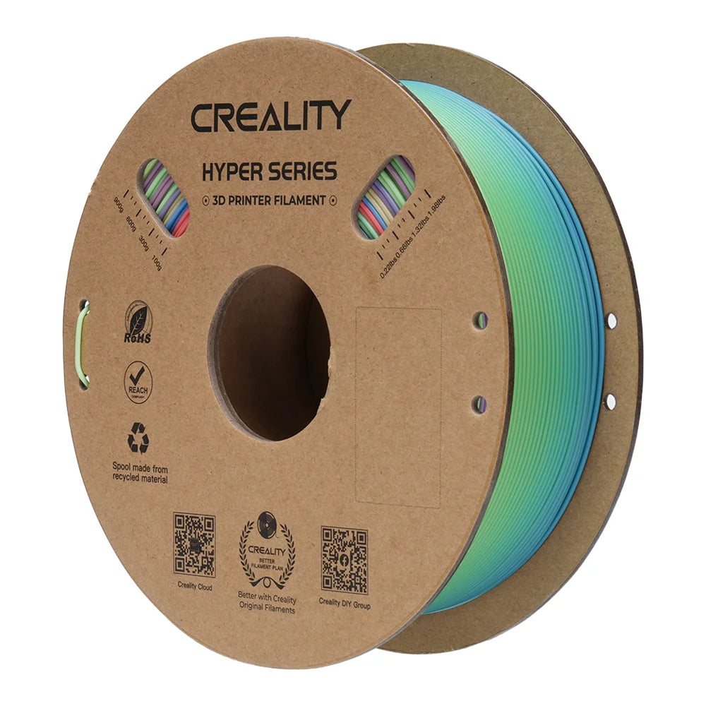 Creality 3D-Drucker-Filament Hyper PLA 1,75 mm Regenbogen, 1 kg