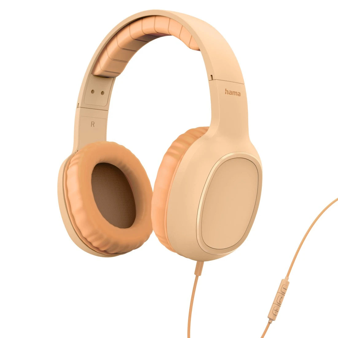 Hama Fun C On-Ear Kopfhörer – Stereo, Kabel, USB-C, Orange