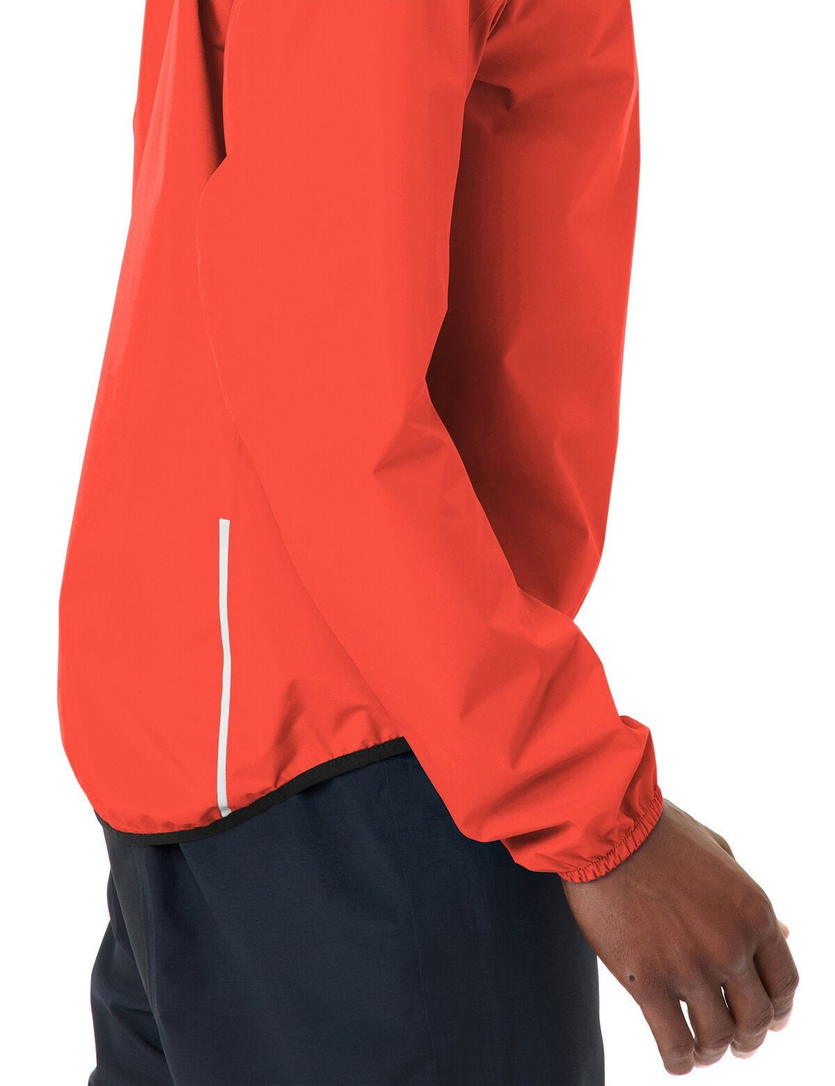 VAUDE Regenjacke Drop III – M – Rot, Polyester (recycelt), Wasserdicht, Reflektierend