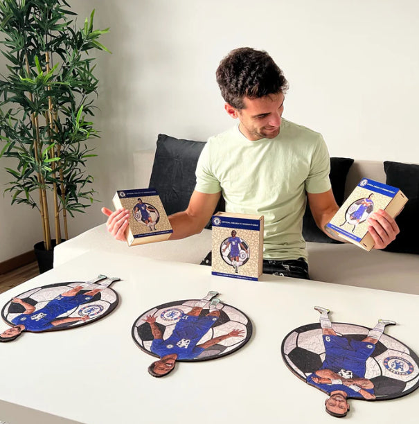 Iconic Puzzles Puzzle Chelsea FC – Reece James – 270 Teile – 30 × 42 cm – ab 14 J. – Holz – Mehrfarbig – FSC
