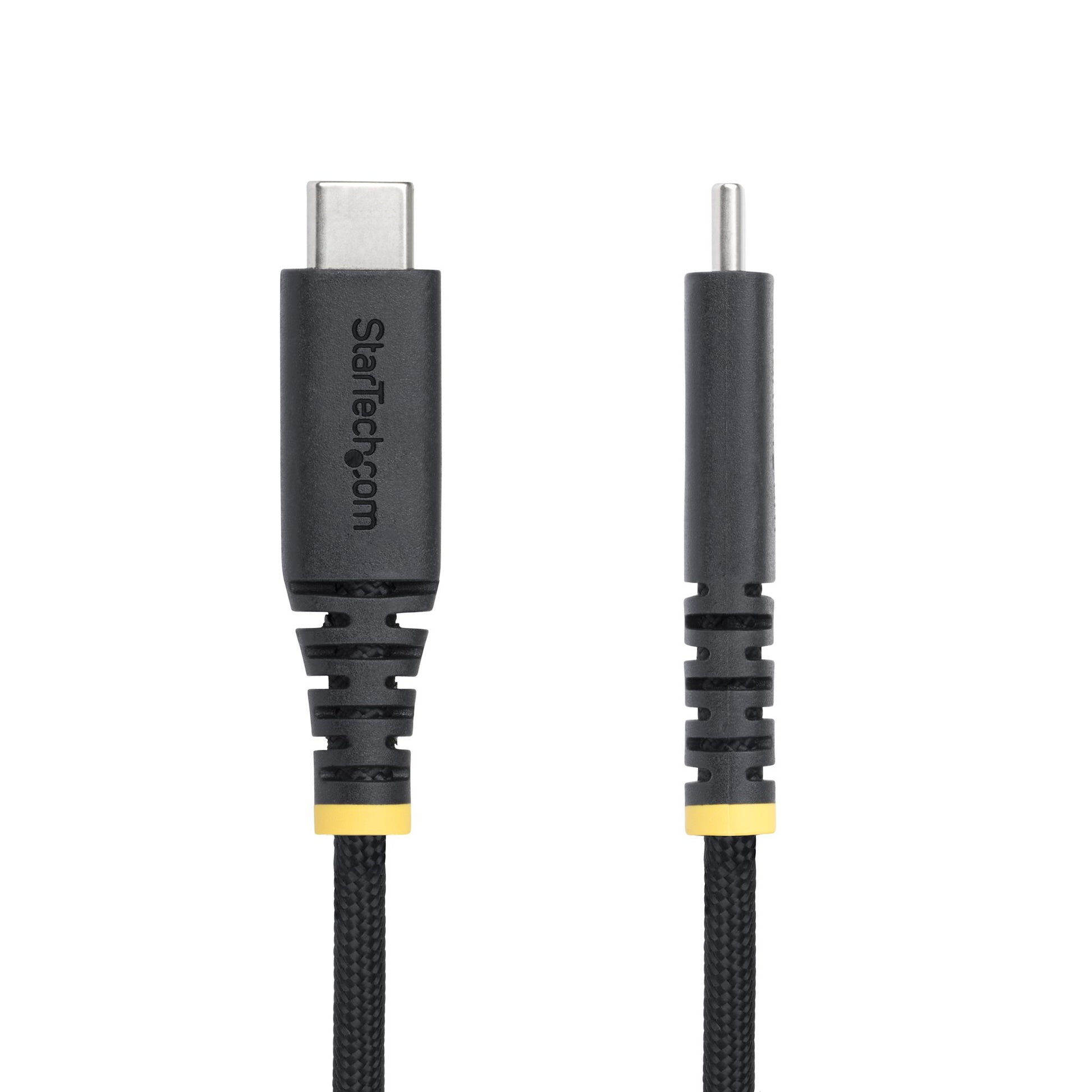 StarTech.com USB-C auf USB-C Kabel – USB 2.0 (480 Mbit/s) – 3 m – PD 240 W – Geflochten – Schwarz