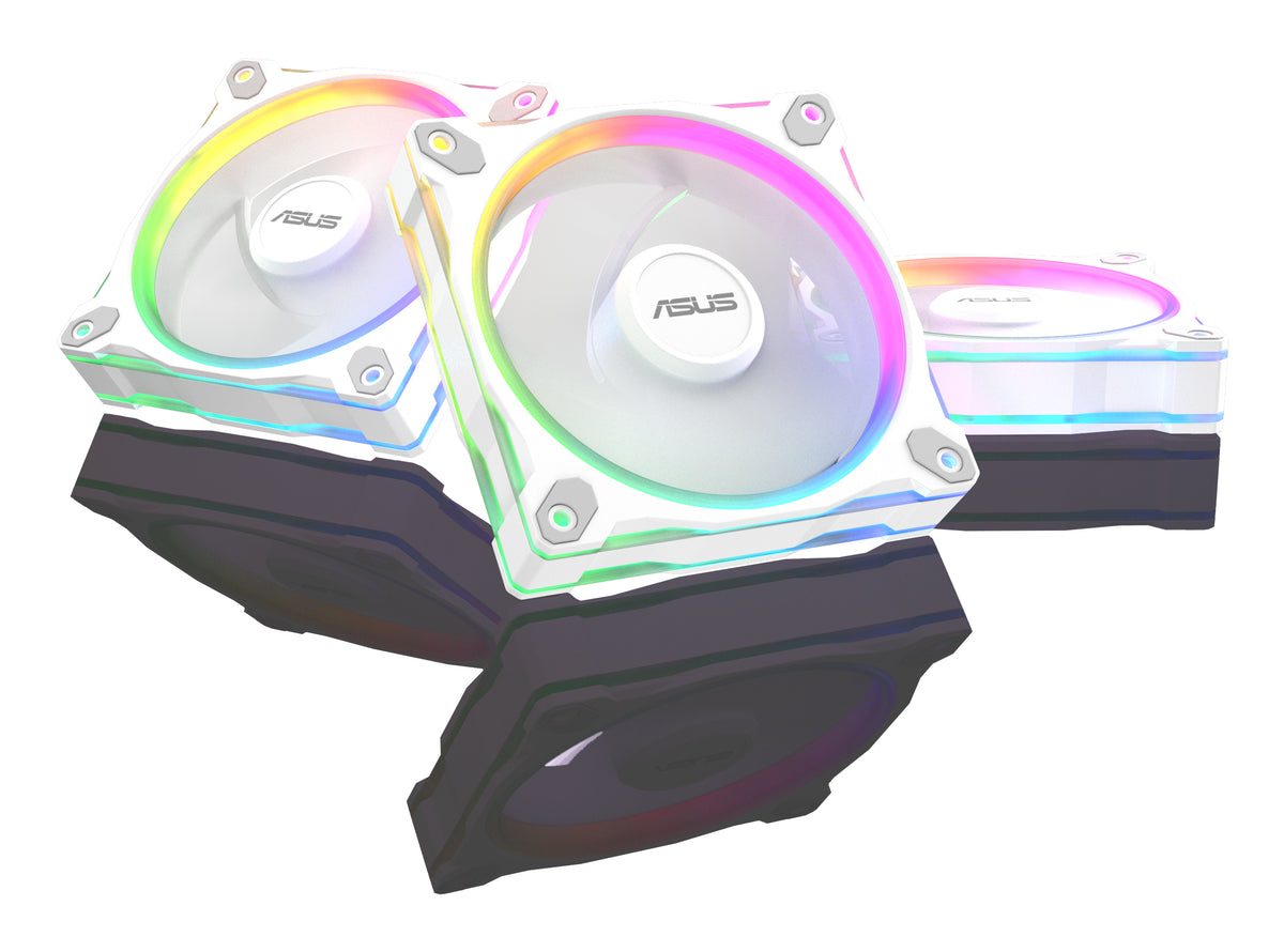 ASUS PRIME MR120 – Ventilator – 120 mm, PWM, 1600 U/min, ARGB, 23 dB, 3er-Pack
