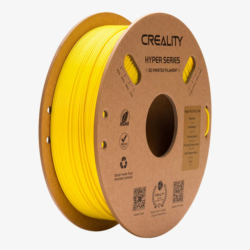 Creality 3D-Drucker-Filament Hyper PETG 1,75 mm Gelb, 1 kg – für Creality 3D