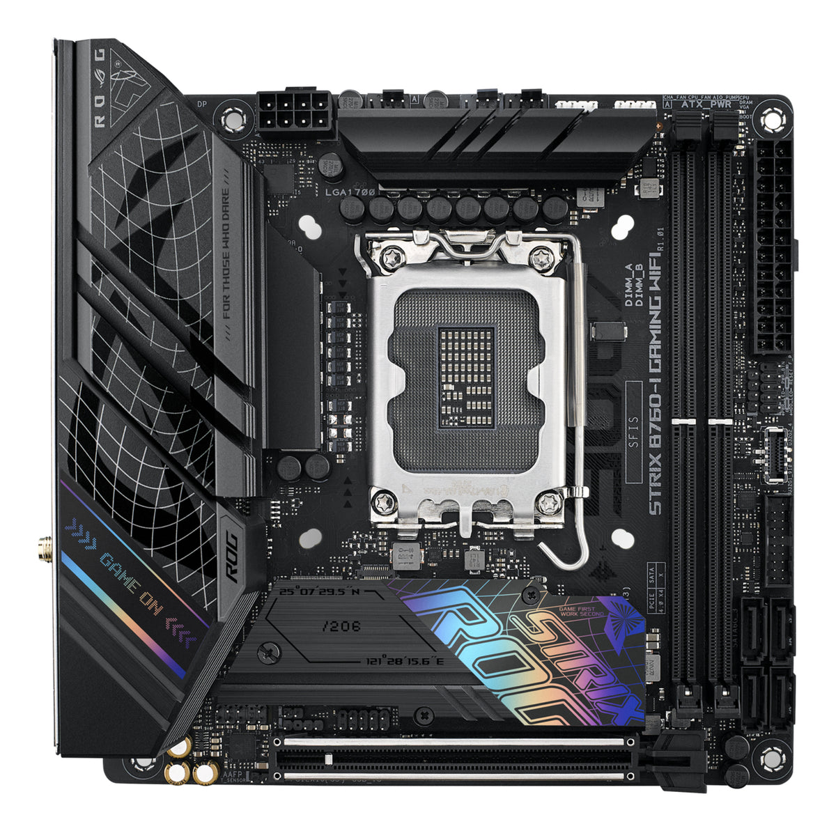 ASUS ROG STRIX B760-I GAMING WIFI – Mainboard – LGA 1700, Intel B760, mini ITX, DDR5