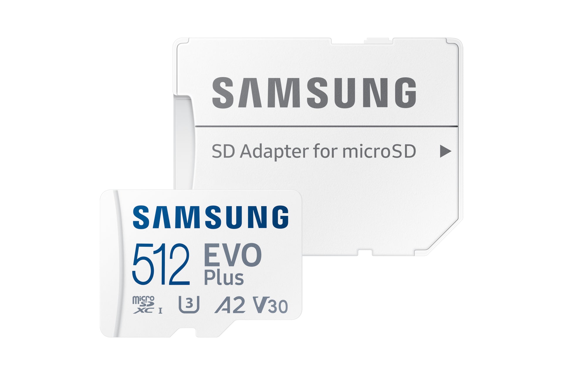 Samsung EVO Plus Mb-Mc512S microSDXC 512 GB – UHS-I, U3, V30, A2, 160 MB/s Lesen, inkl. SD-Adapter