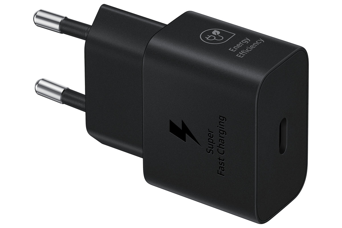 Samsung Netzladegerät, 25 W, USB-C, PD (PPS) – für Galaxy S10 5G, A80, A70 – Schwarz