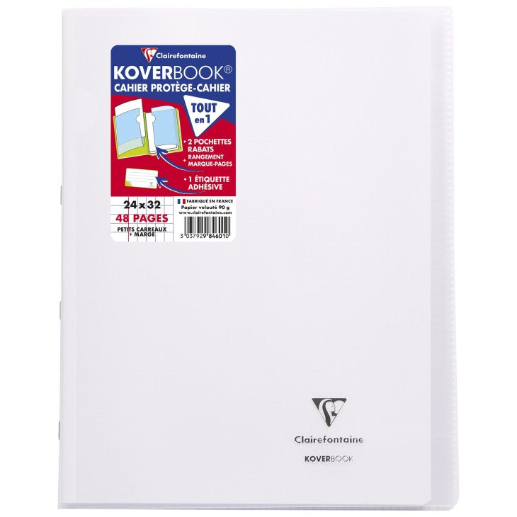 Clairefontaine Notizheft – 240 × 320 mm – kariert – 24 Blatt – 90 g/m² – Softcover, mehrfarbig, PEFC