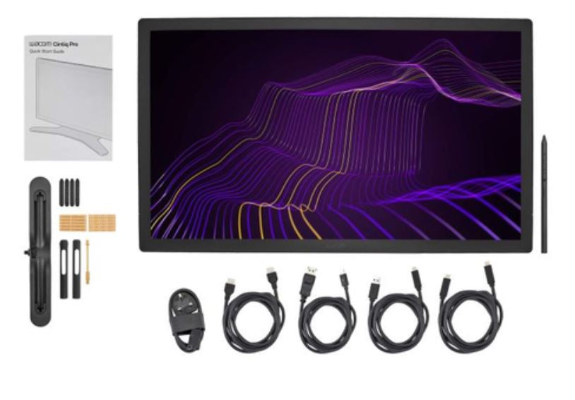 Wacom Stiftdisplay Cintiq Pro 27, 26,9", Stift + Touch, schwarz, für Windows, macOS