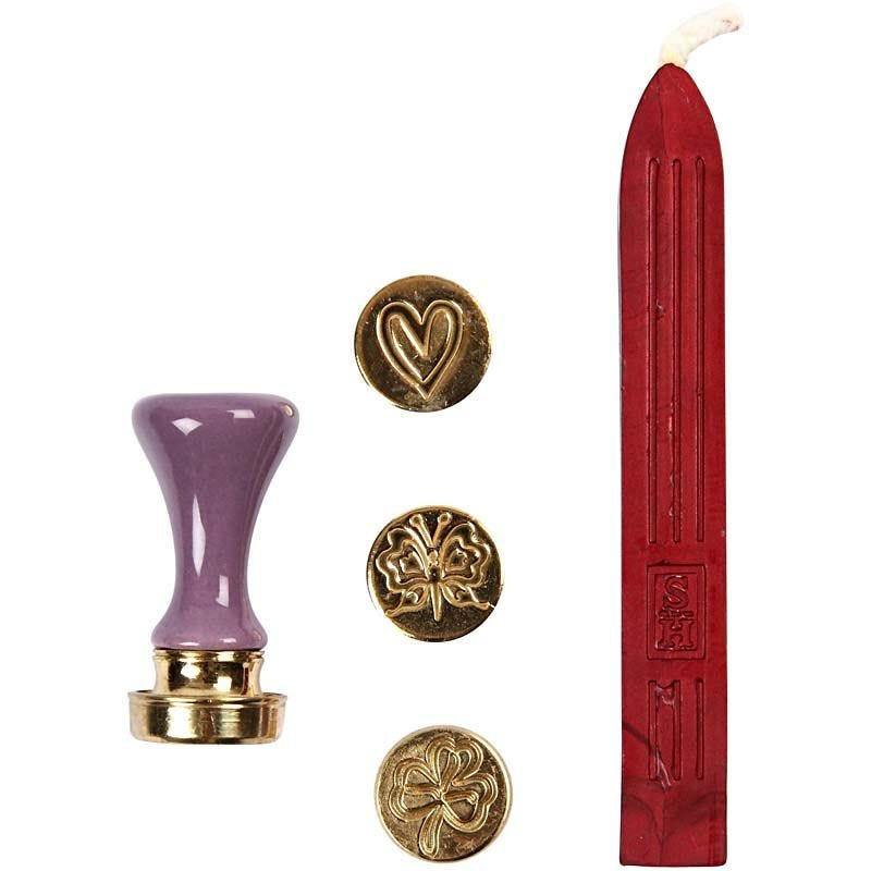 Creativ Company Stempel-Set – Kleeblatt – Rot