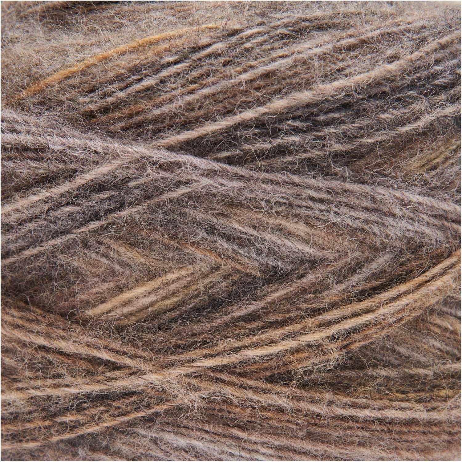 Rico Design Melange Garzato Wolle Aran Natur – 200 g, 700 m, Nadel 5 mm, 51% Schurwolle/49% Polyacryl