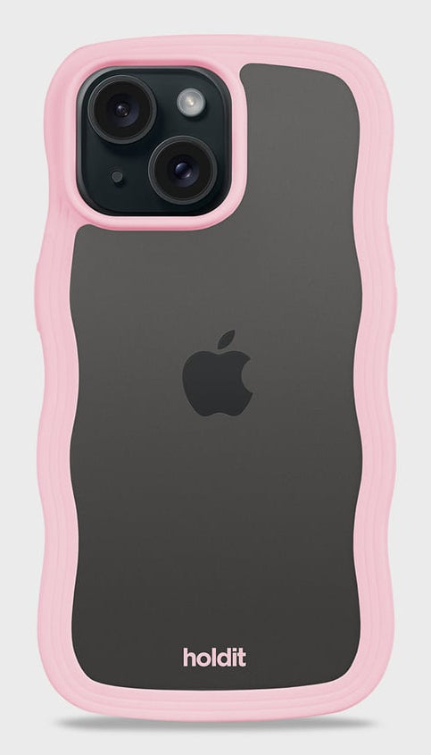 HoldIt Wavy Case – Backcover – für Apple iPhone 17, TPU, Pink