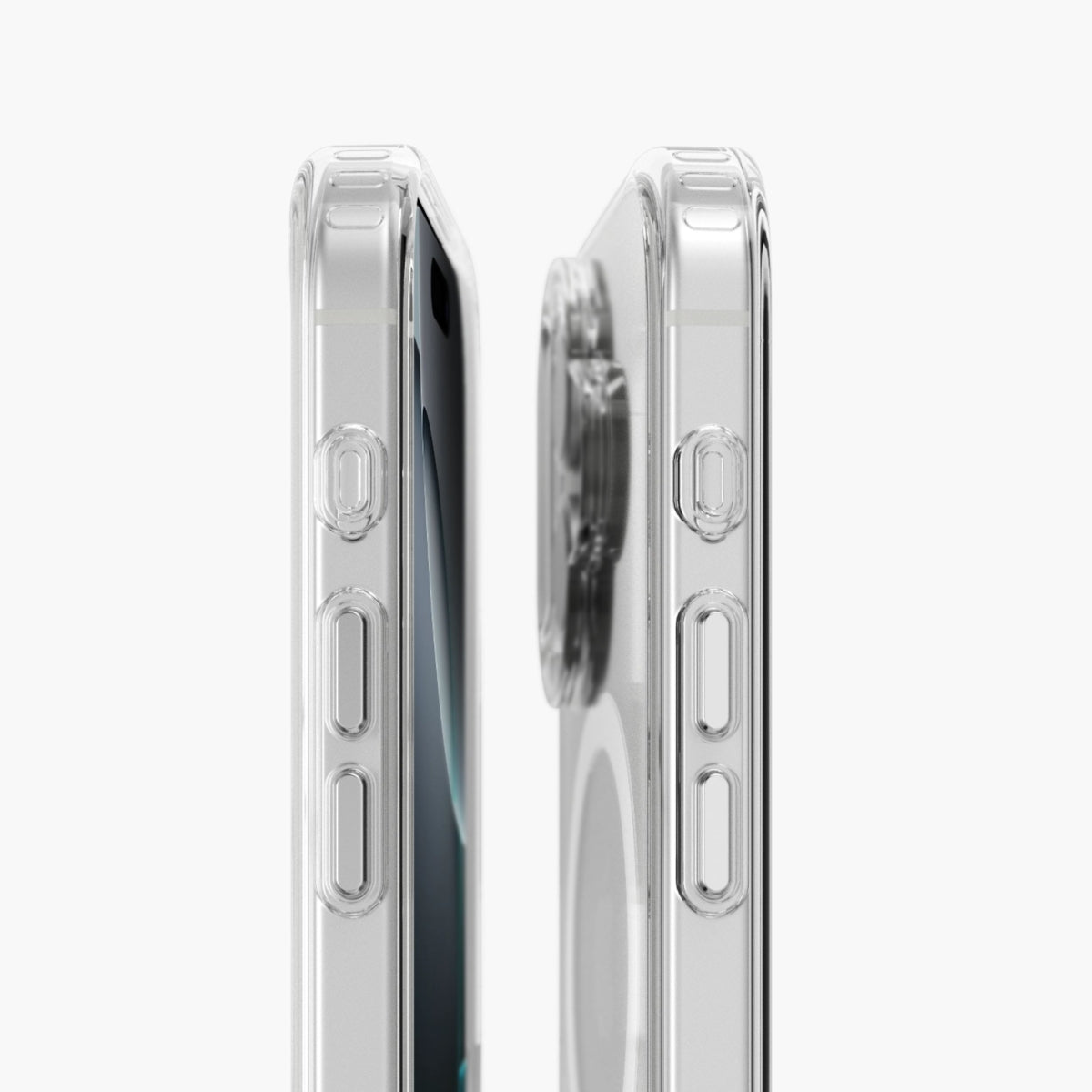 Vonmählen Backcover – für Apple iPhone 16 Plus, MagSafe, Kunststoff, Transparent/Weiss