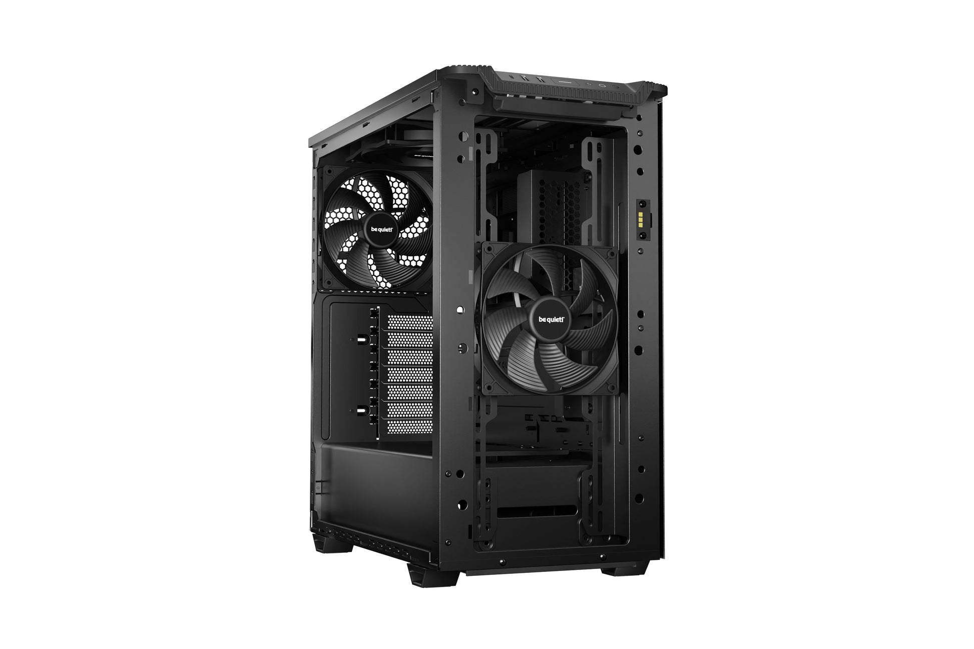 be quiet! be quiet Pure Base 501DX – Gehäuse – Midi-Tower, Schwarz, Seitenfenster, ATX, 463×450×231 mm