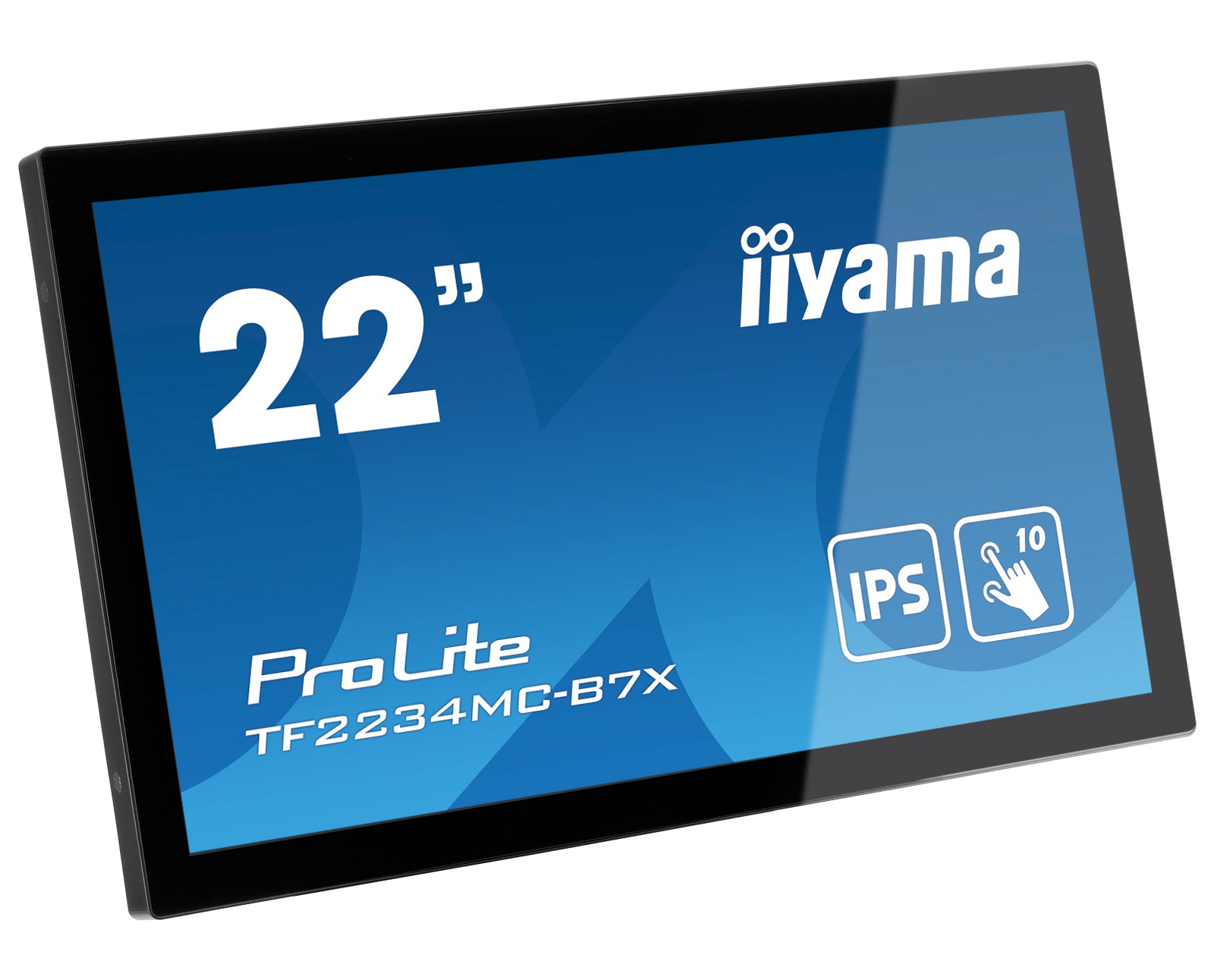 iiyama ProLite TF2234MC-B7X – Touch-Monitor 21,5" – 1920 × 1080 (Full HD), IPS, PCAP 10-Punkt, HDMI/DP/VGA