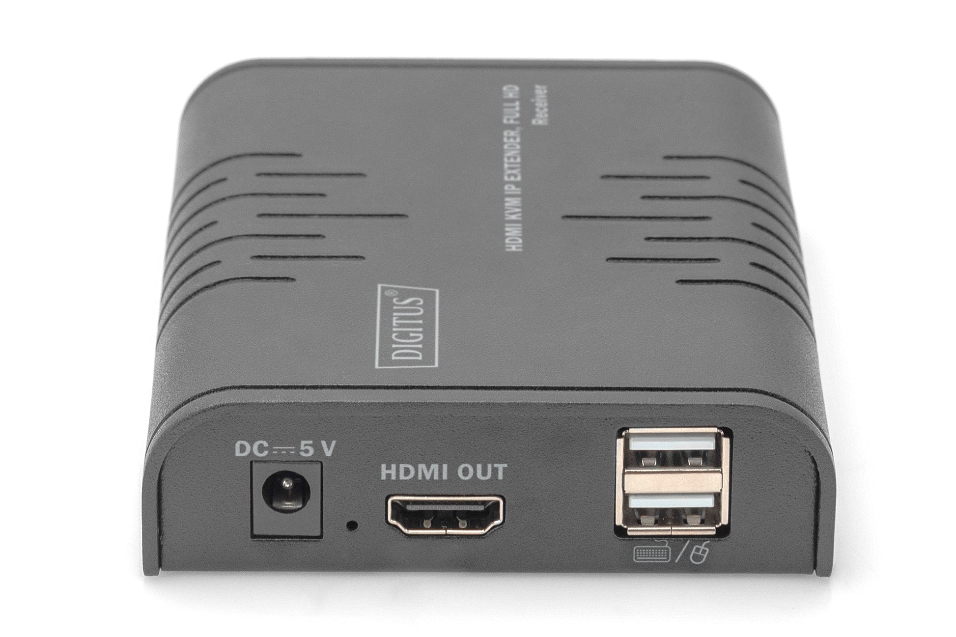 Digitus KVM-Extender-Empfänger, HDMI/USB 2.0, über Cat5e, bis 120 m, Full HD (1920 × 1080), für DS-55529