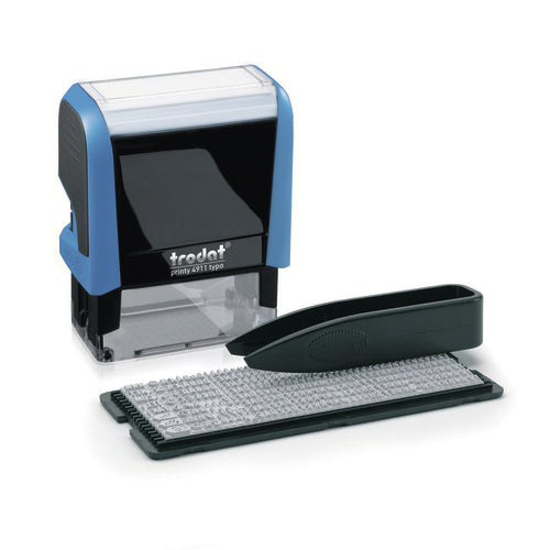 Trodat Motivstempel Printy 4911 TYPO – Motiv: Buchstaben, selbstfärbend, 37 × 13 mm