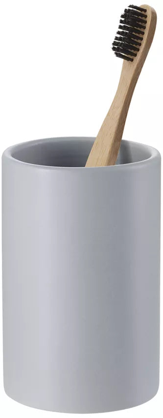 Diaqua Zahnputzbecher Zylo – Ø7,2×11 cm, Keramik, Sand