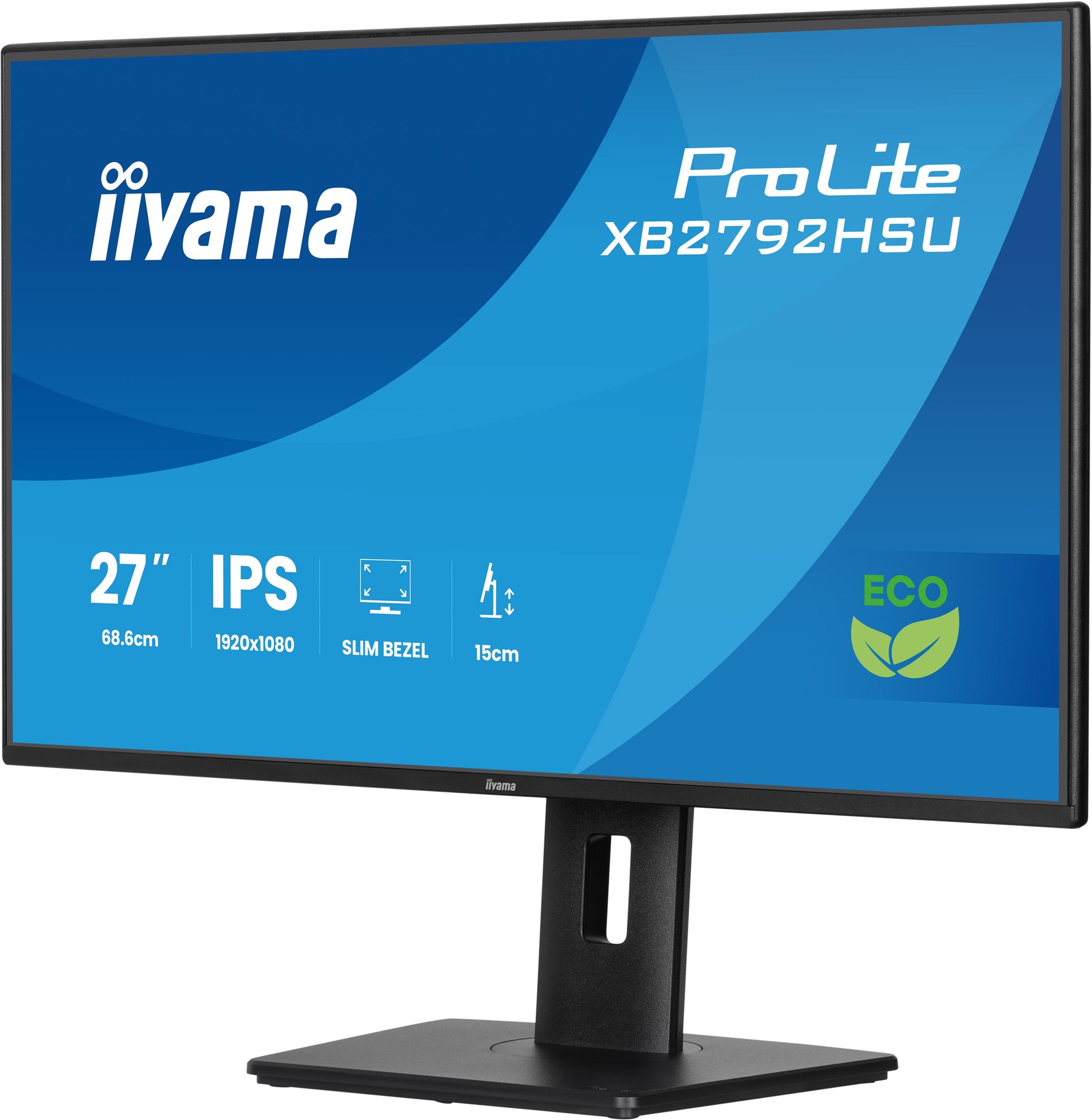 iiyama ProLite XB2792HSU-B1 – Monitor, 27", 1920 × 1080 (Full HD), IPS, 120 Hz, 300 cd/m²