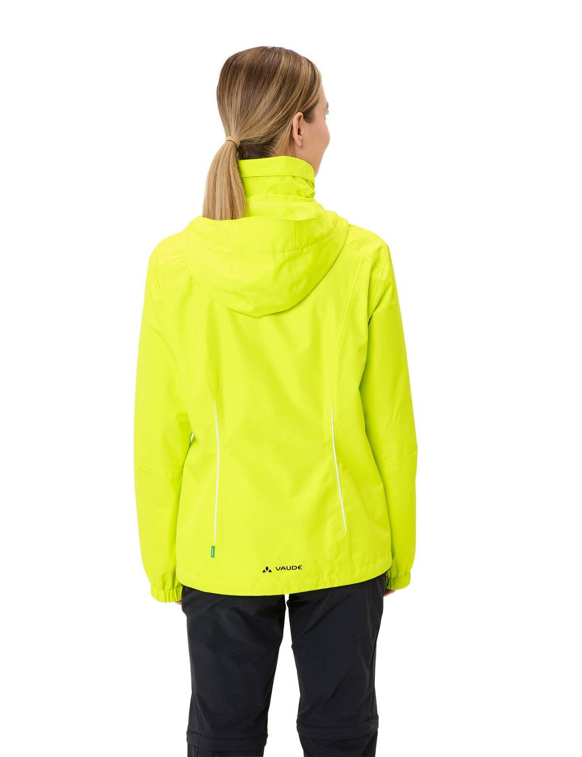 VAUDE Regenjacke Escape Bike Light – Grösse 38 – Hellgrün, Polyester, Wasserdicht, mit Kapuze