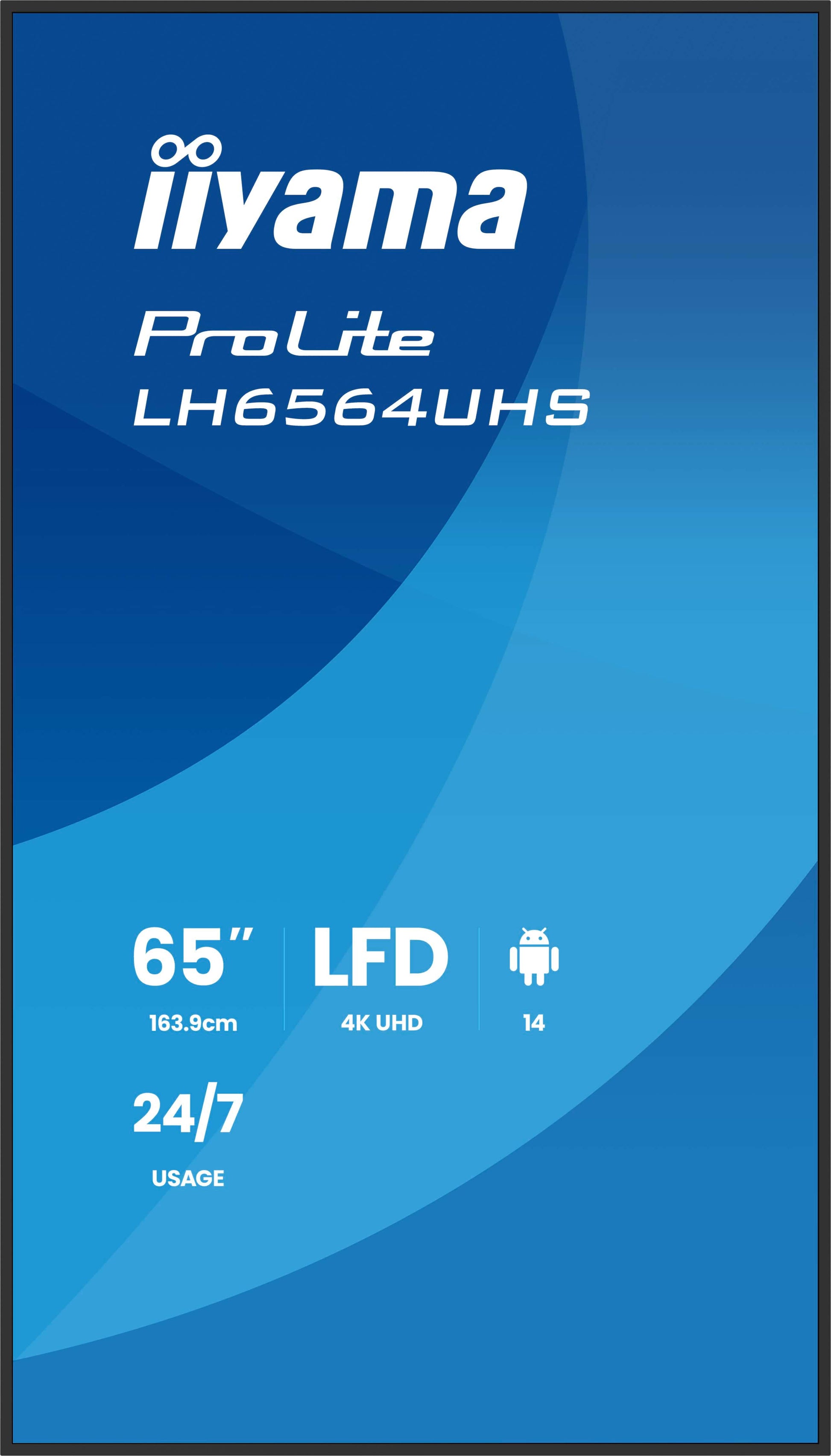 iiyama ProLite – Signage-Display, 65", Ultra HD 4K, 500 cd/m²