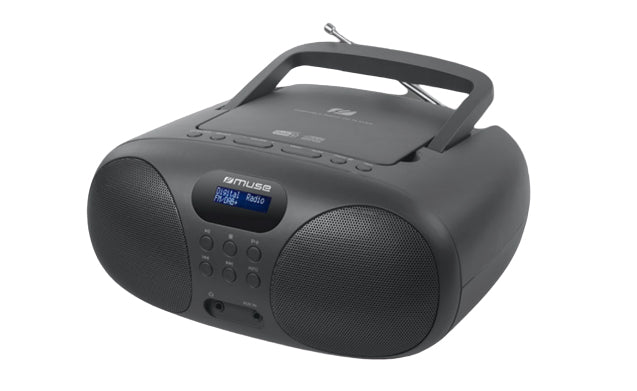 Muse MD-208 DB – Portabler CD-Player, DAB+/UKW, AUX – Schwarz