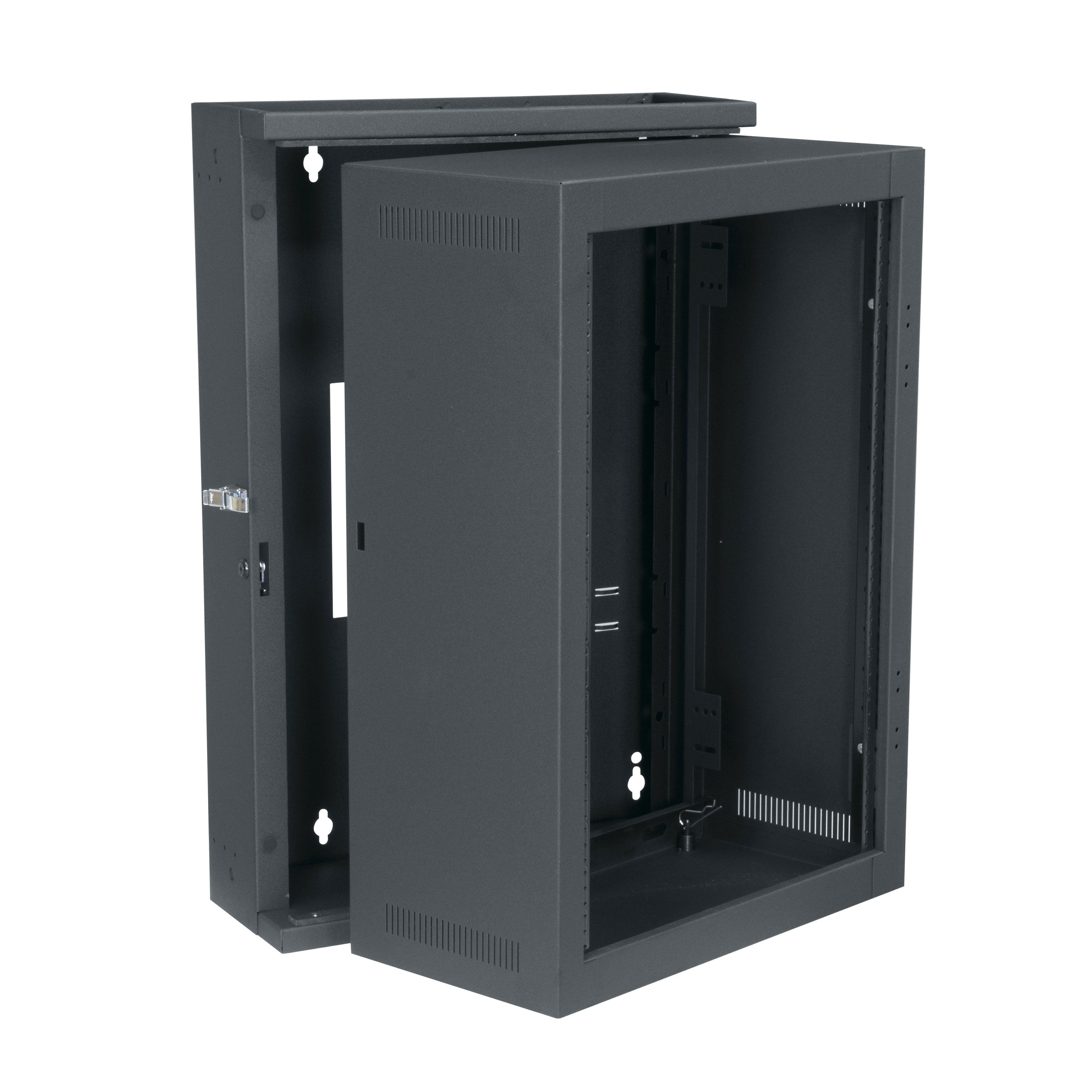 Middle Atlantic EWR 16SP/22D – Wandverteiler 16U, 594 × 567 × 889 mm, schwarz, Metall
