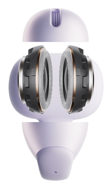 SHOKZ OpenDots Air TWS In-Ear – Stereo, TWS, ANC, mit Ladecase, Violett, BT 6.1