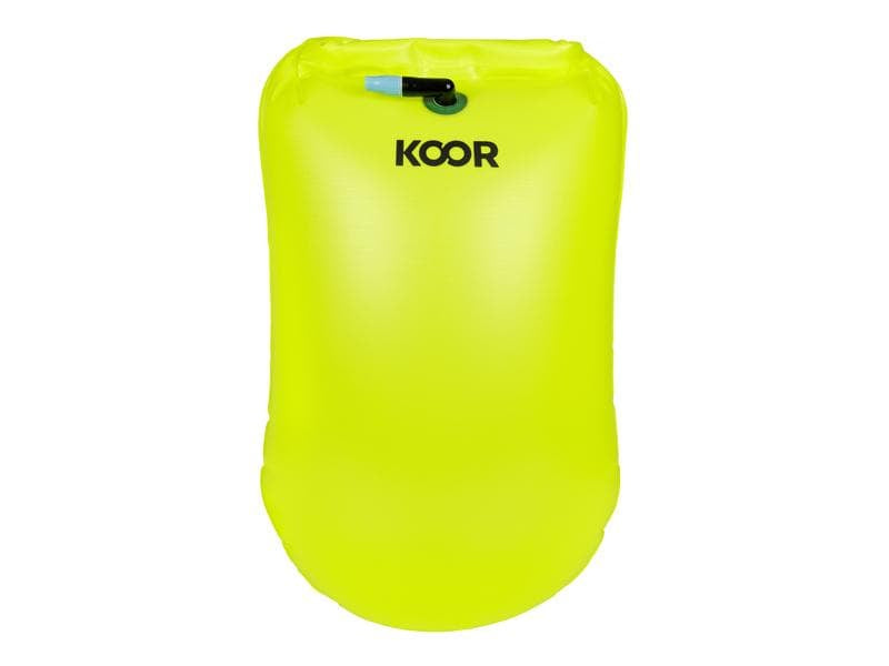 KOOR Schwimmboje – 20 l, Ø 375 mm, H 680 mm – gelb, PVC