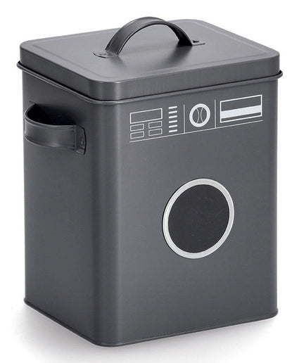 Zeller Present Aufbewahrungsbox 6 l – Metall – Anthrazit – 180 × 230 × 155 mm