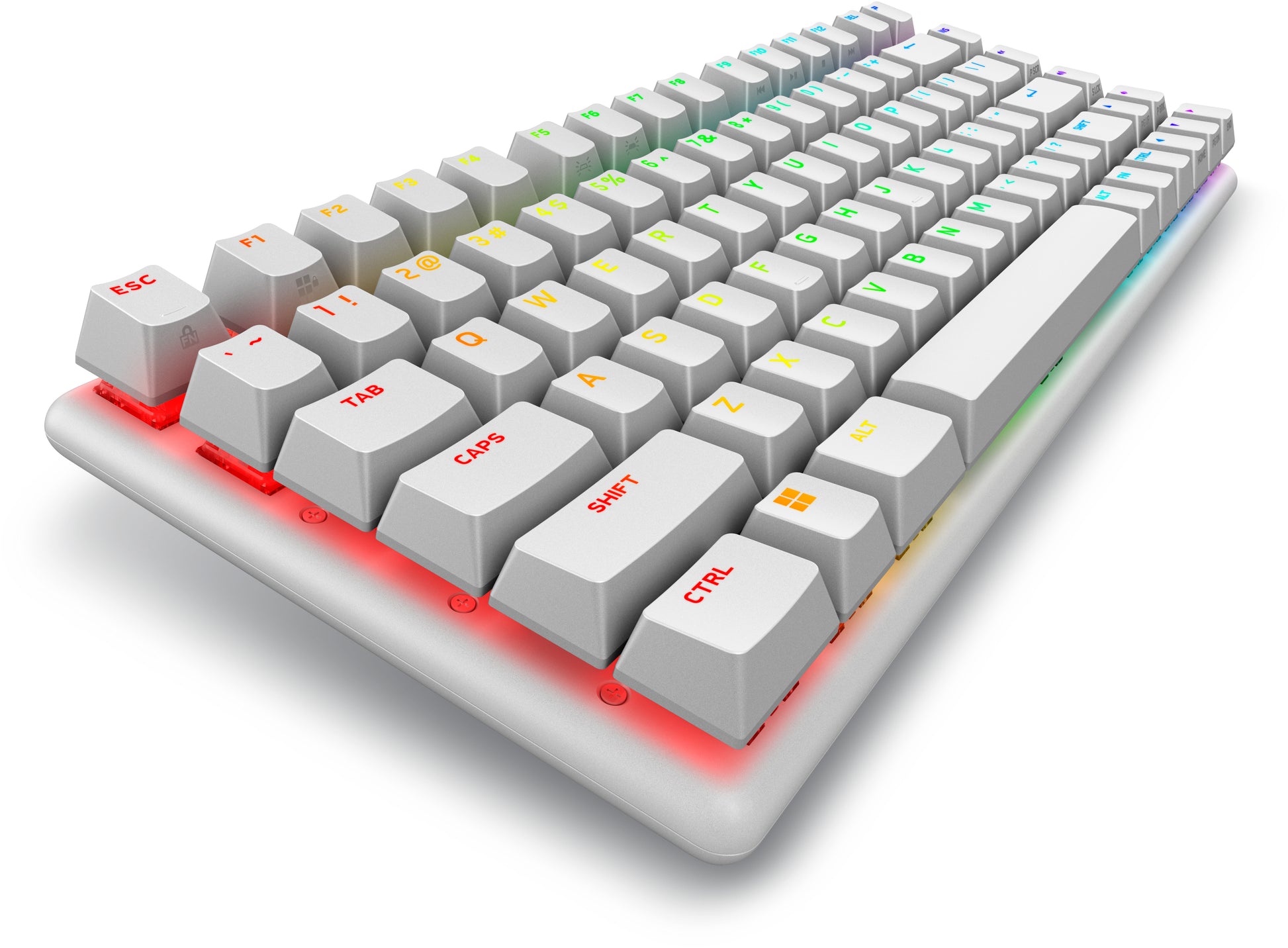 Alienware Pro Wireless – Gaming-Tastatur 75% – Mechanisch, RGB – Bluetooth & 2,4 GHz – Weiss