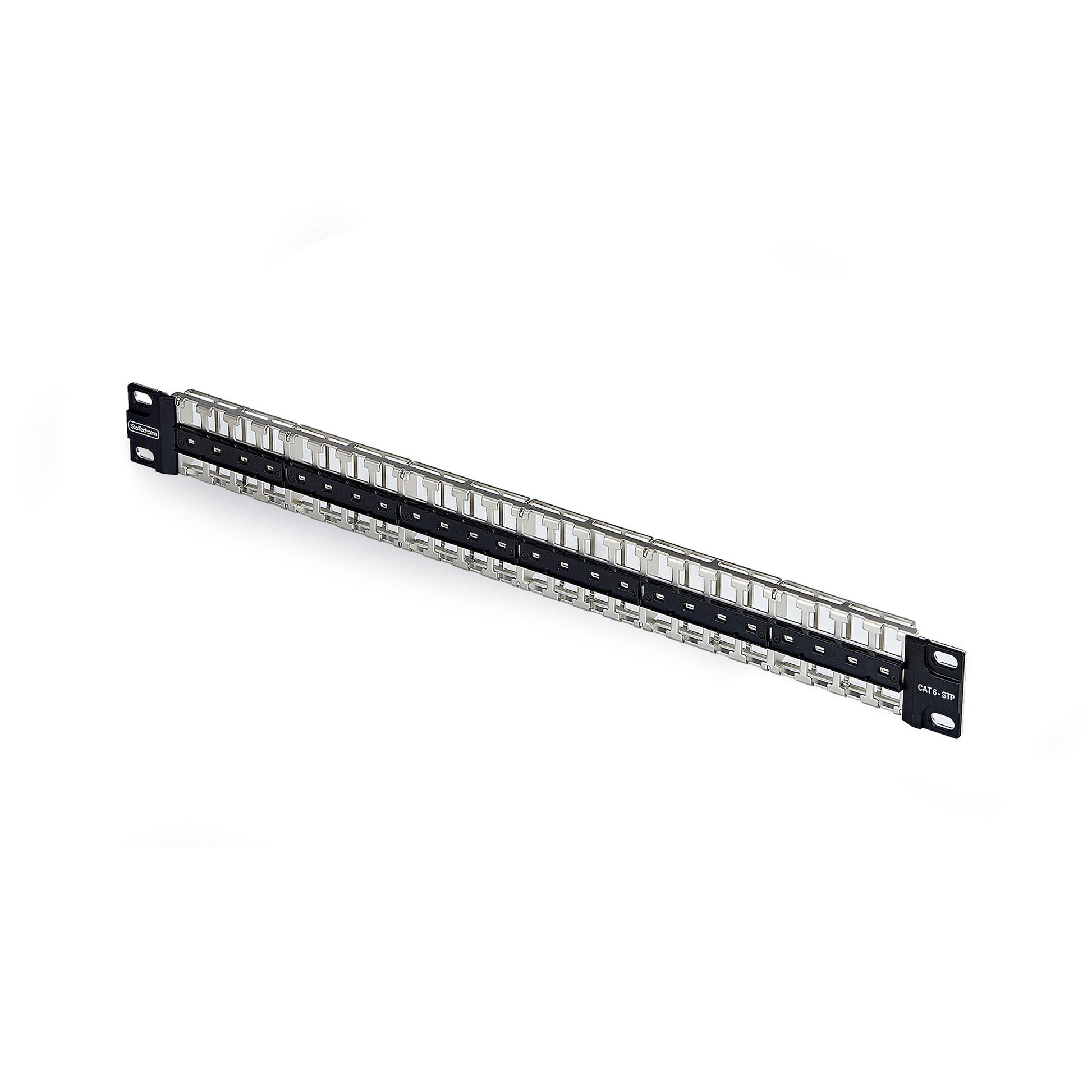 StarTech.com Keystone Patchpanel – 48× RJ-45, Cat6a/Cat8, 19", 1U, Schwarz
