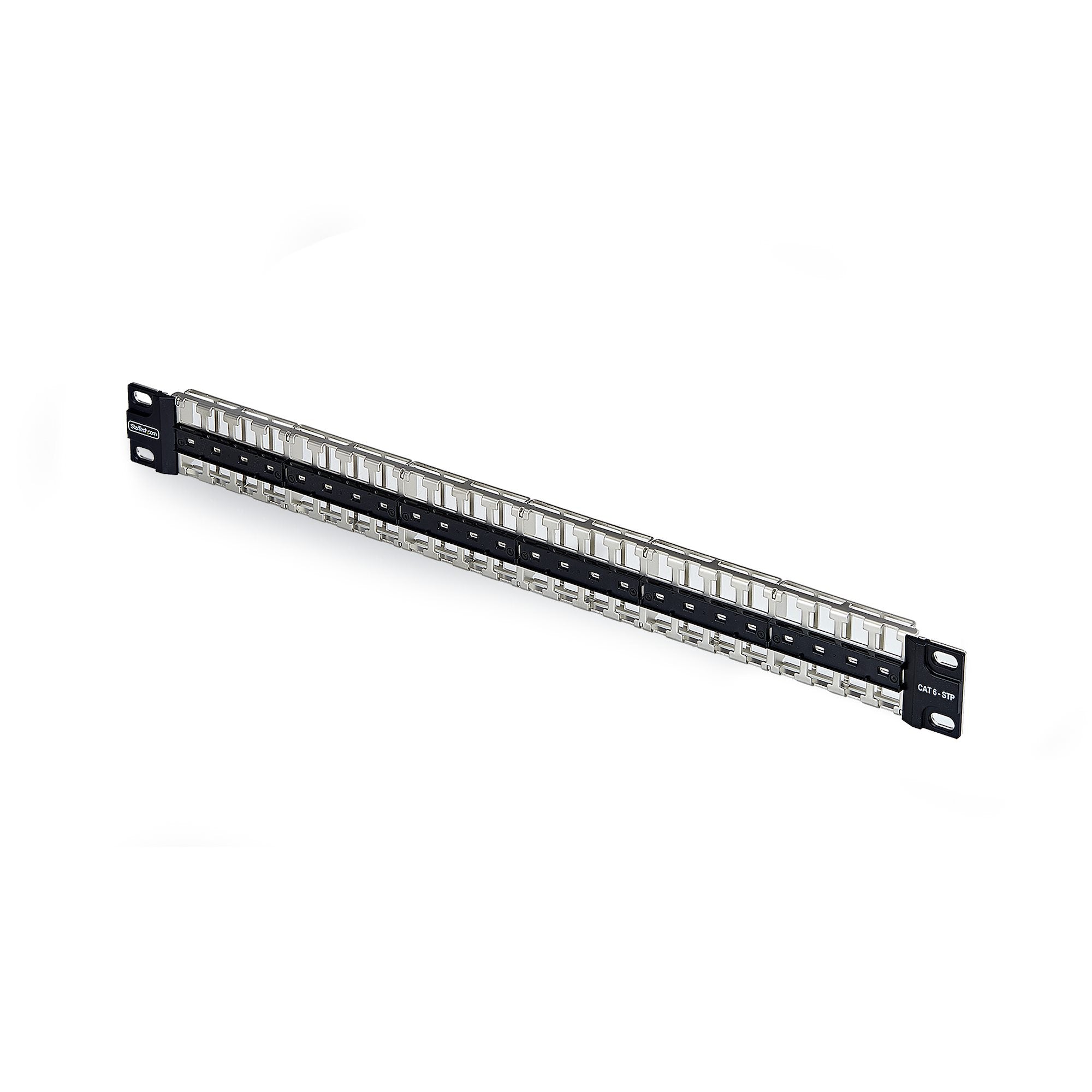 StarTech.com Keystone Patchpanel – 48× RJ-45, Cat6a/Cat8, 19", 1U, Schwarz