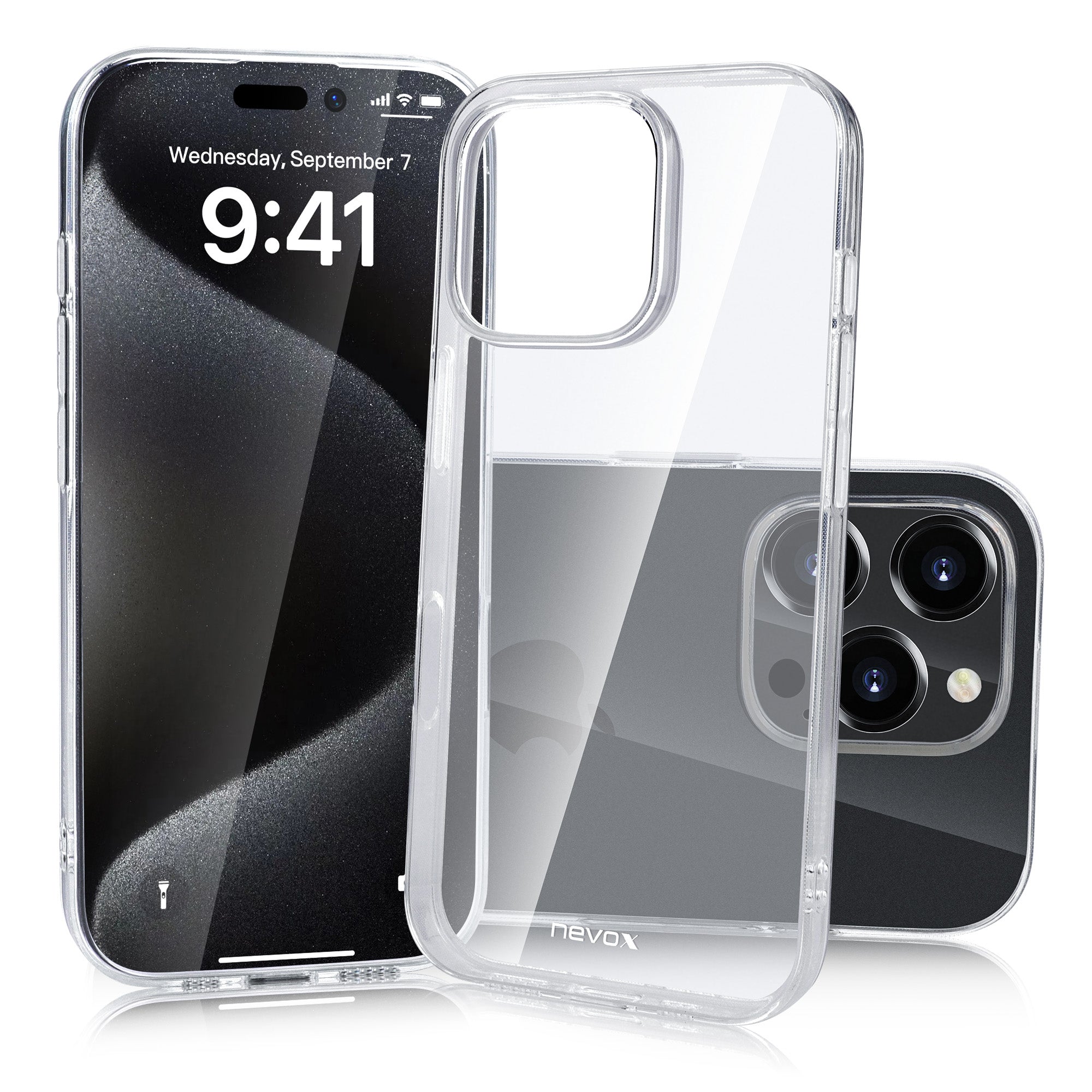 Nevox StyleShell Flex Backcover – für Apple iPhone 16 Pro Max, TPU, Transparent