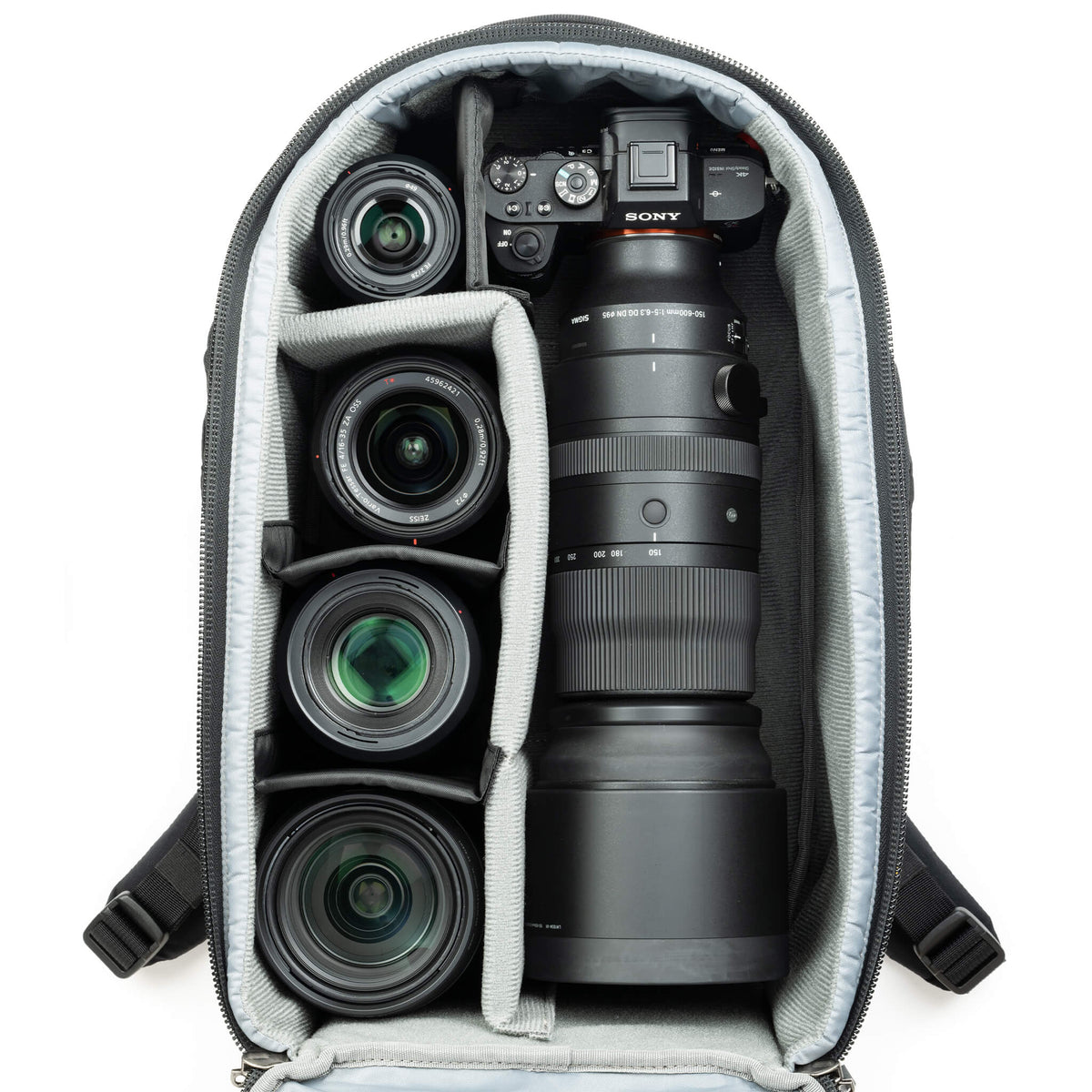 Think Tank Walker Pro Kamerarucksack – 24 L, für 14" Notebook – Spritzwassergeschützt, Neopren/Nylon, Schwarz
