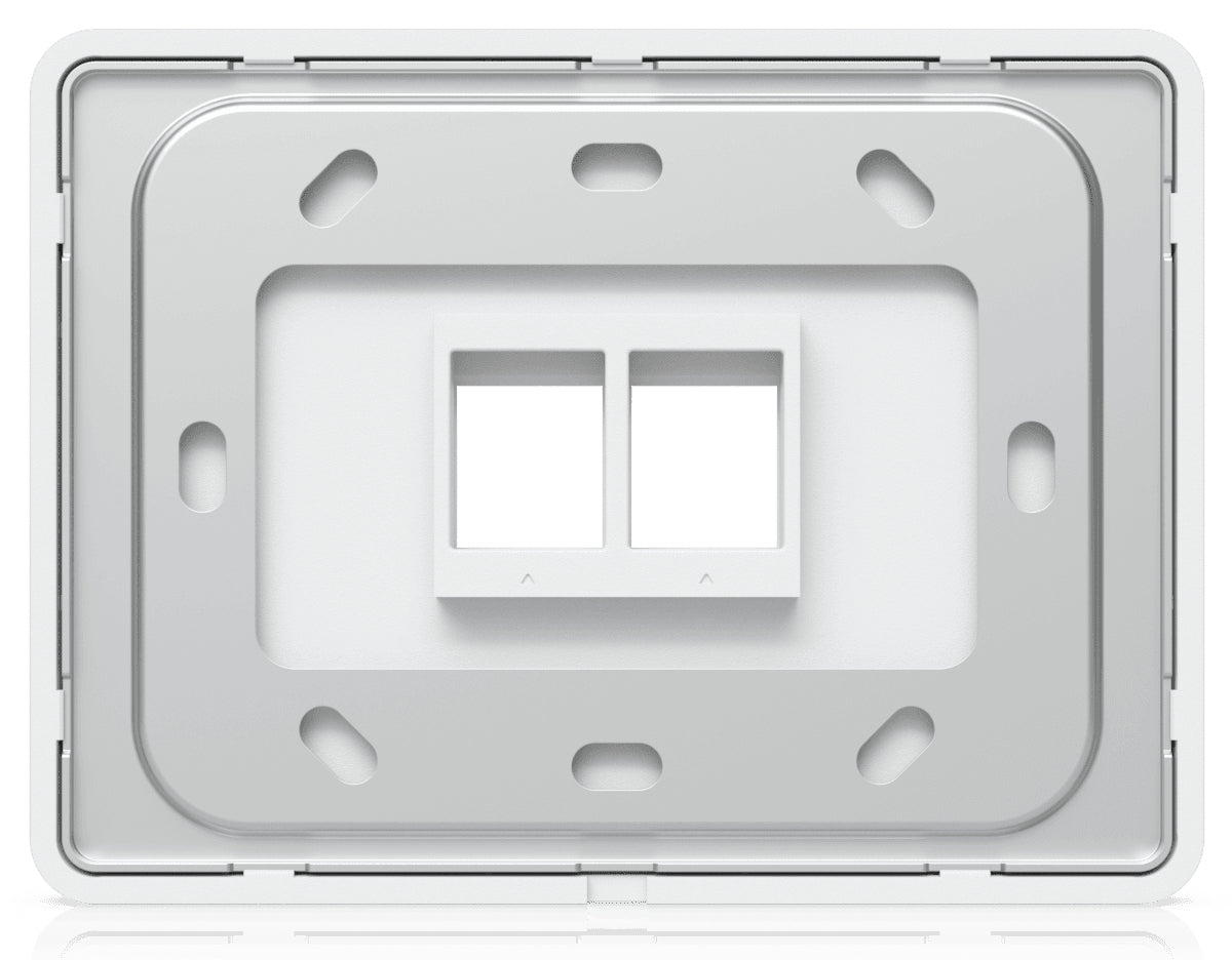 Ubiquiti Keystone-Modul RJ45, 2×RJ-45, Polycarbonat/Stahl, 118×88×9,6 mm, Schrauben enthalten, 4er-Pack – weiss