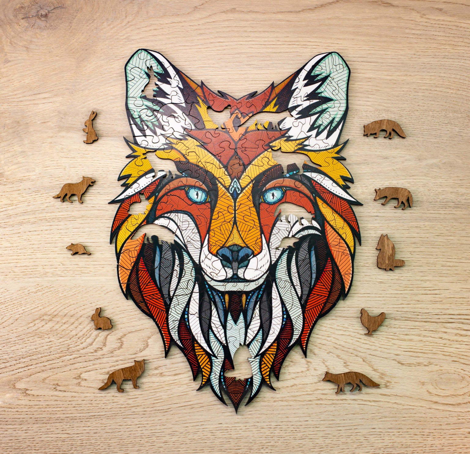 Eco Wood Art Puzzle Fuchs – 141 Teile – 28 × 40 cm – ab 10 J. – Holz