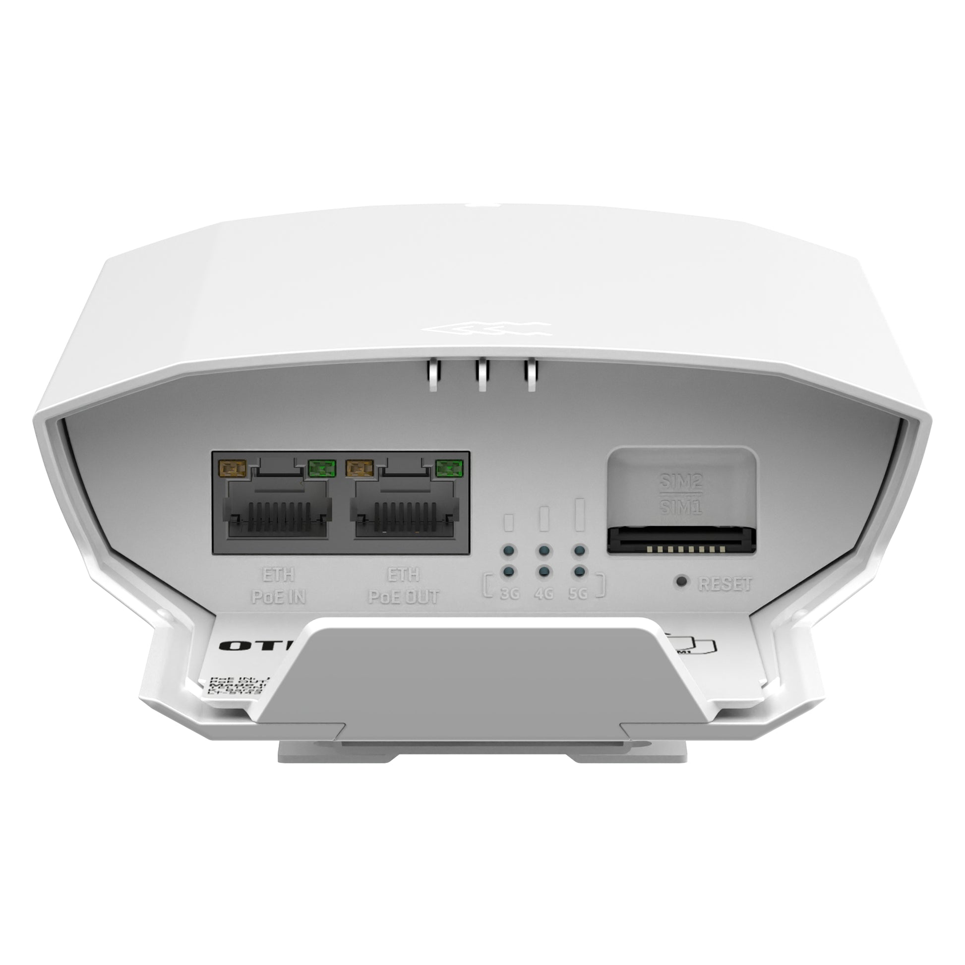 Teltonika Networks OTD500 – 5G Router, 2× GbE, 2× PoE, eSIM, IP55, Weiss