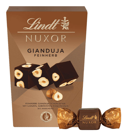 Lindt NUXOR Pralinés – Dunkle Haselnuss – 150 g