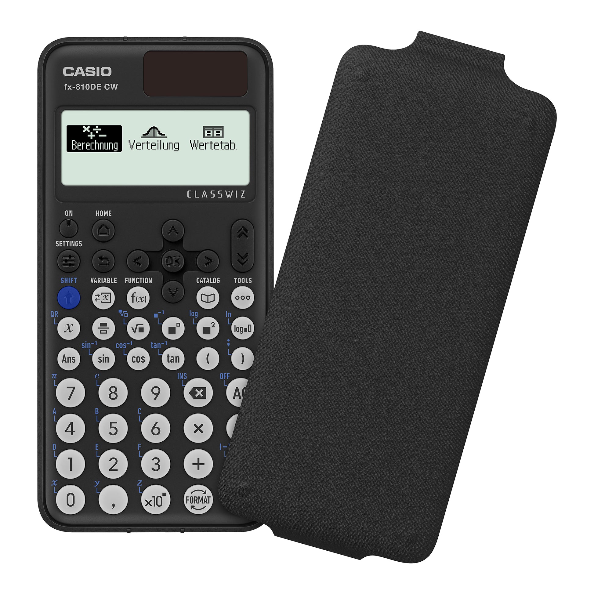 Casio Wissenschaftlicher Taschenrechner FX-810DE – 12-stellig – Solar/Batterie – Schwarz