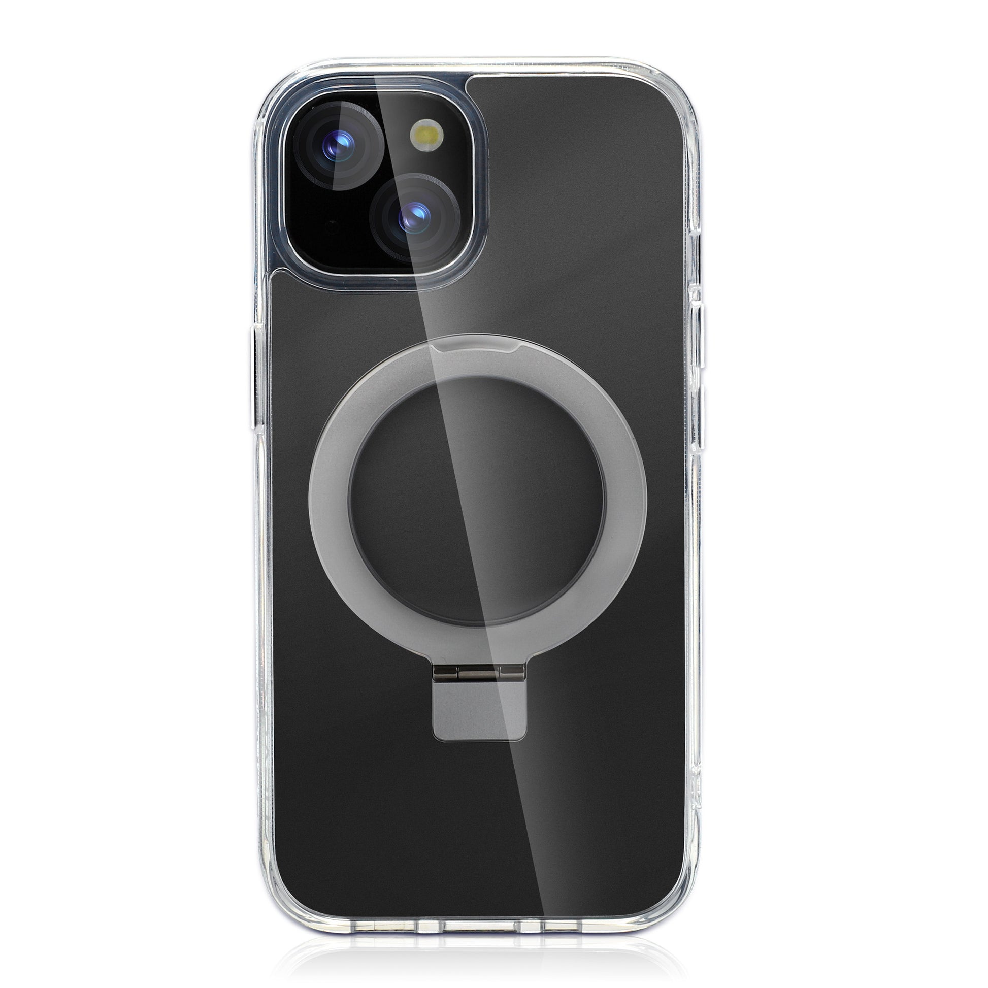 nevox StyleShell SHOCKFlex Backcover – für Apple iPhone 15 Plus, MagSafe, PC+TPU, Transparent