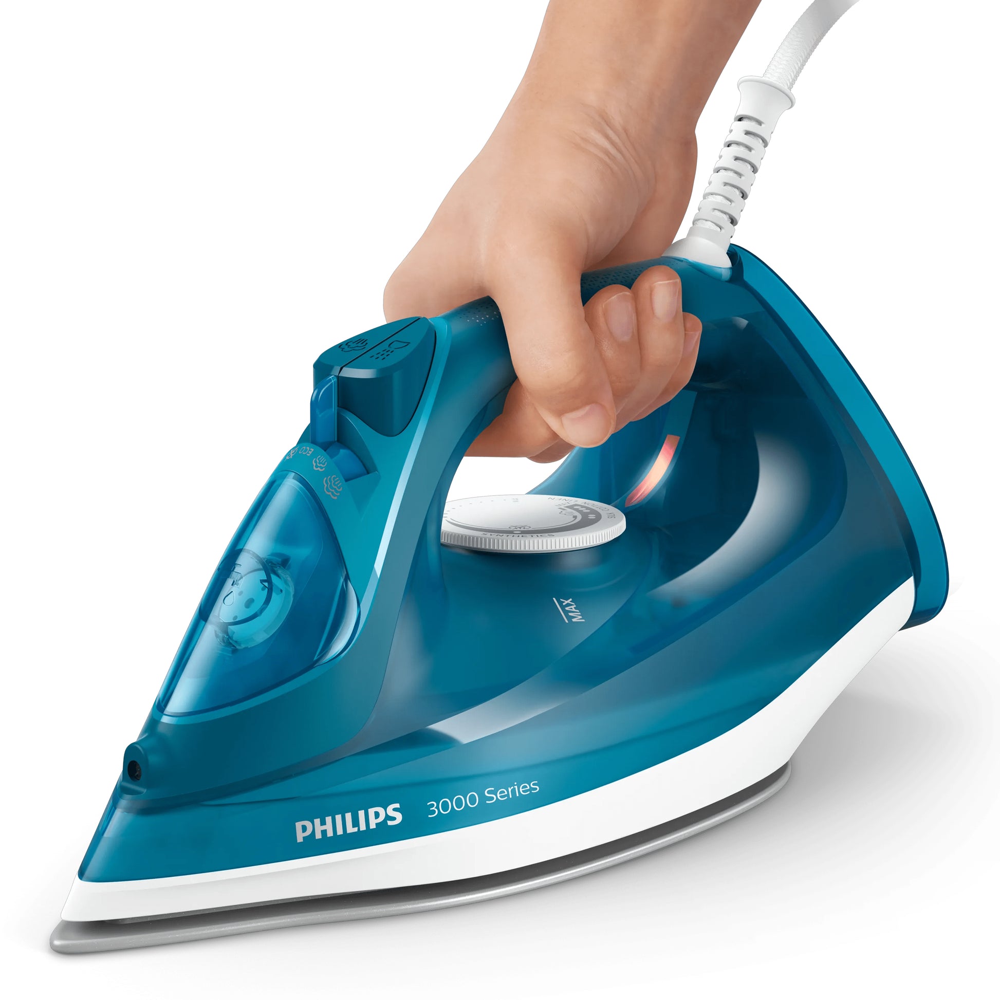 Philips Dampfbügeleisen 3000 Serie DST3040/70 – Keramik-Bügelsohle, 121 × 290 × 143 mm, 2600 W, 0,3 l