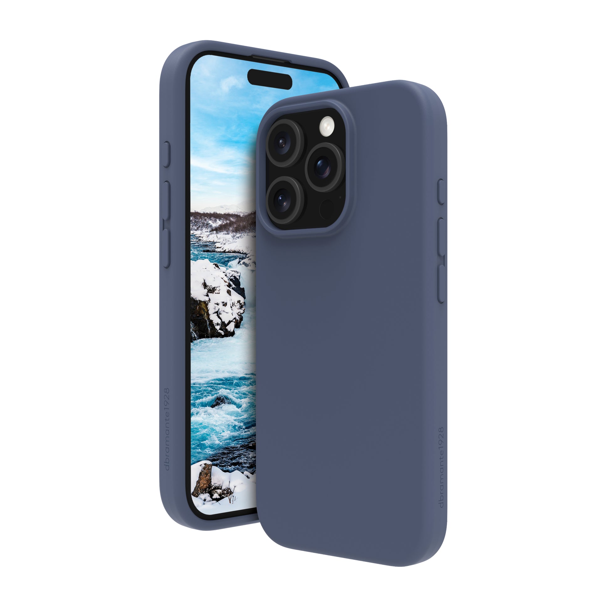 dbramante1928 Monaco Backcover – für Apple iPhone 16 Pro Max – MagSafe, Silikon, Pacific Blue